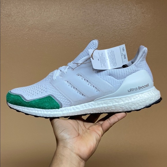 Adidas Ultra Boost 1.0 DNA Cloud White Green Running Sneakers - Picture 8 of 17